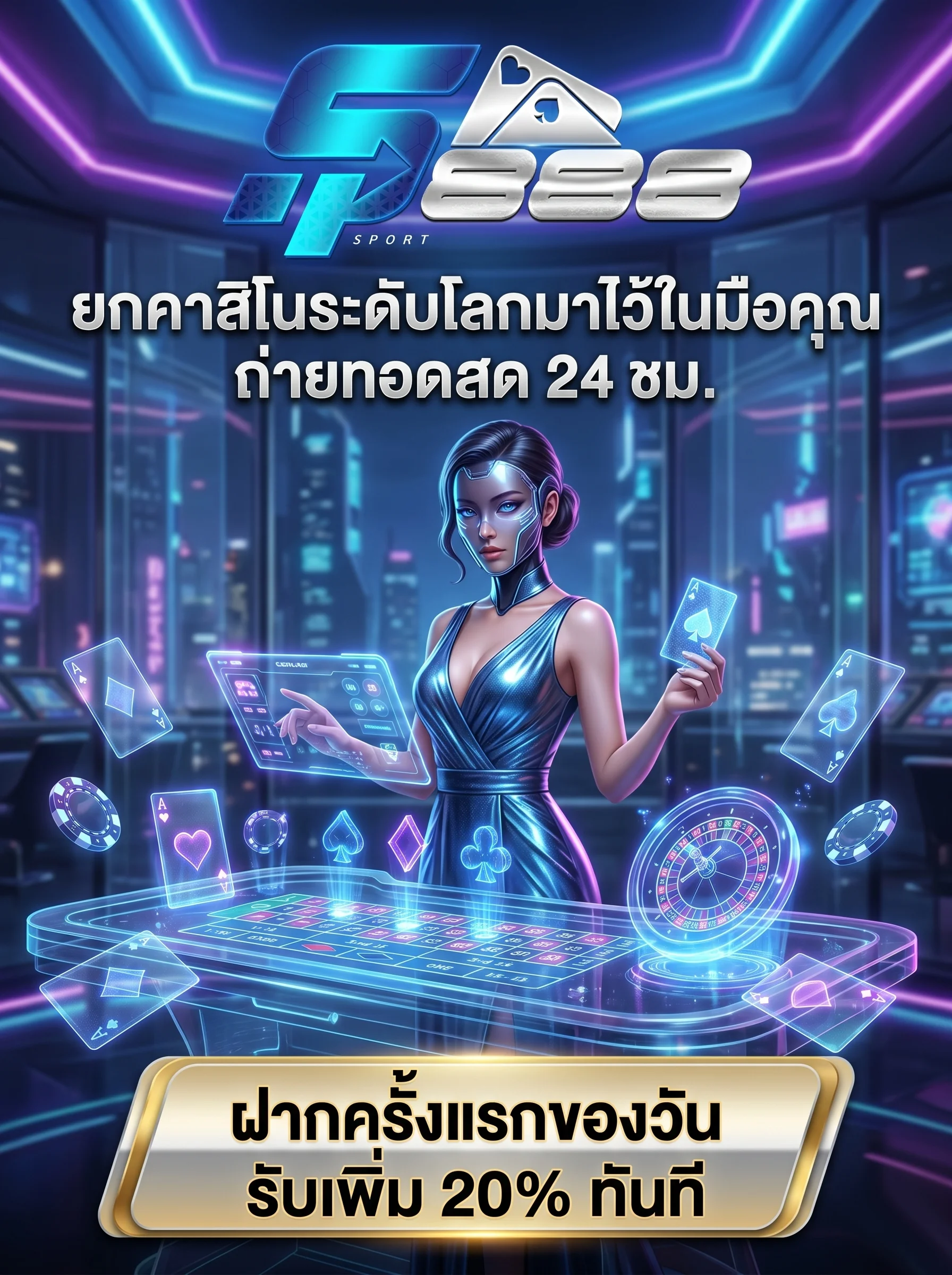 คาสิโนสด Sp888 บาคาร่าออนไลน์และโปรโมชั่นฝากเงินรายวัน