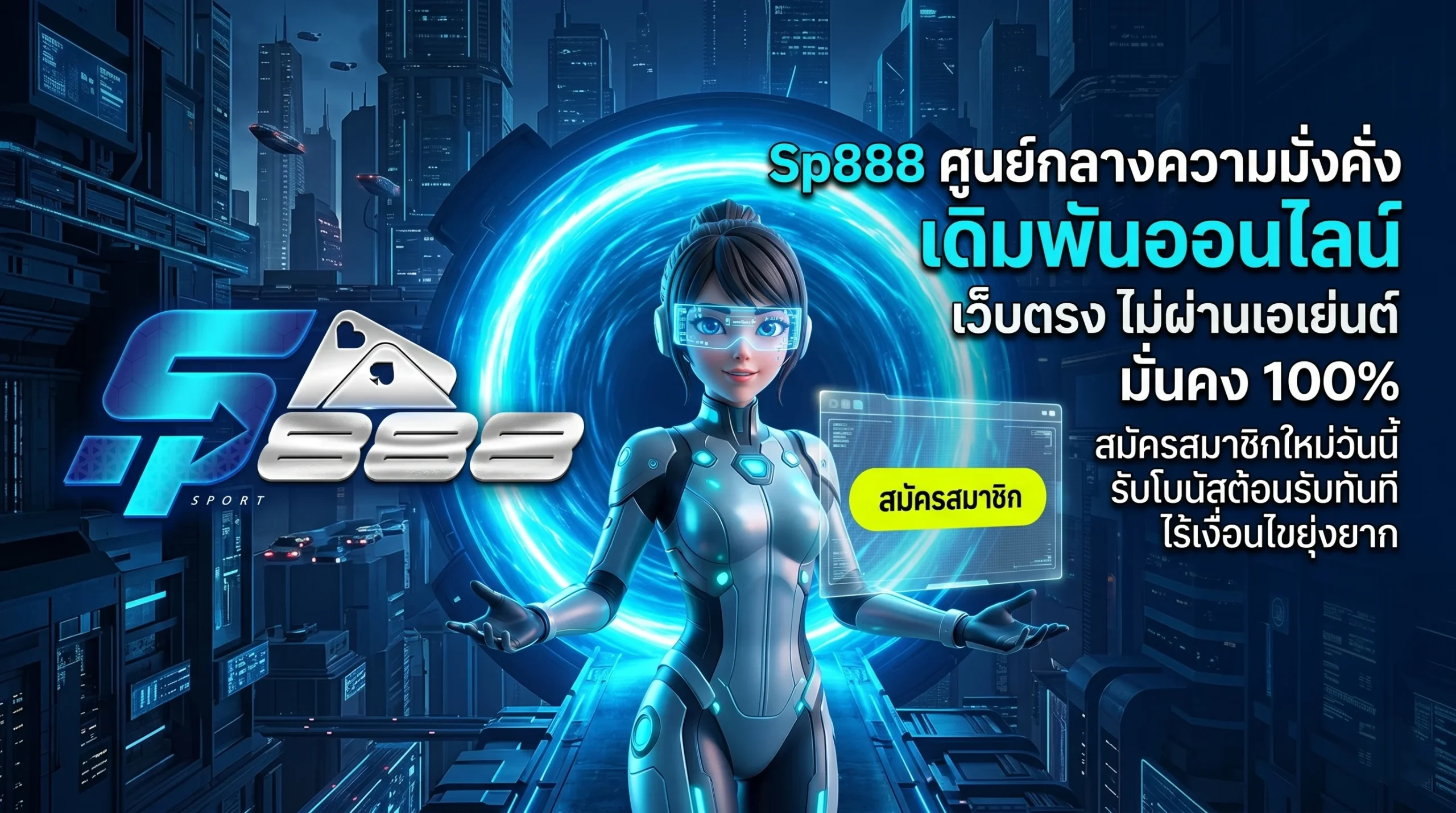 Sp888 เดิมพันออนไลน์ เว็บตรง ไม่ผ่านเอเย่นต์ ปลอดภัยที่สุด